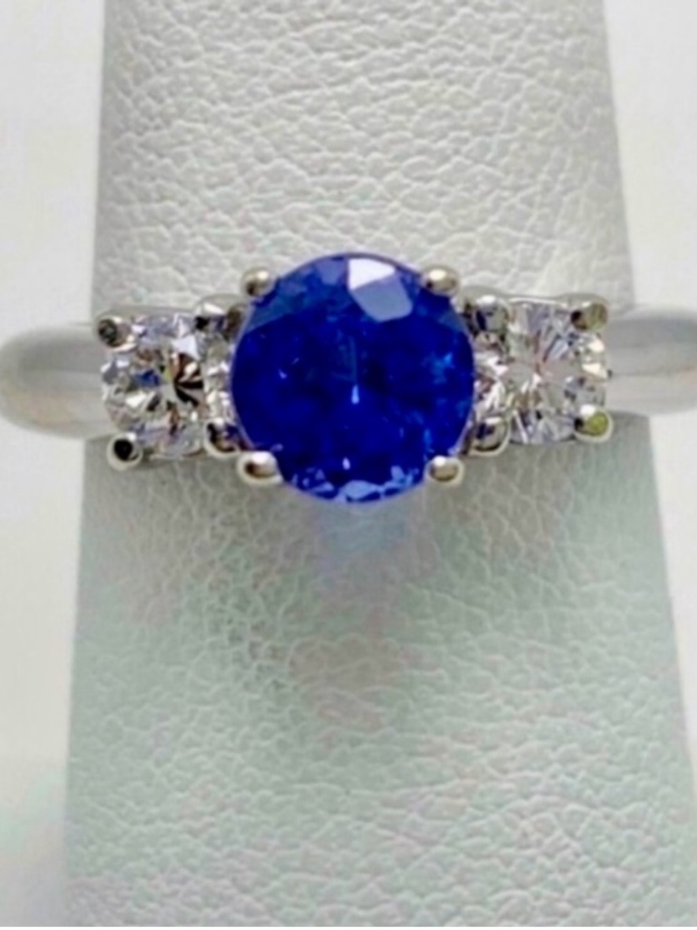 LeVian 18k White Gold Blueberry Tanzanite Diamond Ring